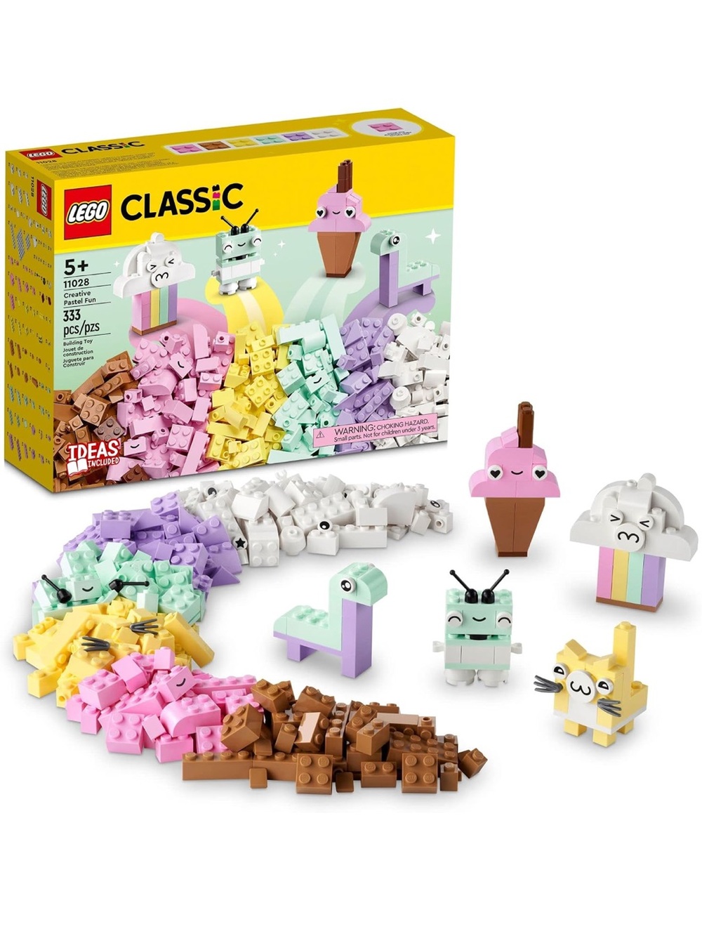 Lego Classic Pastel Building Set - Creative Pastel Fun Brick Box 11028